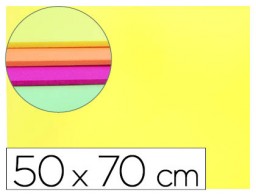 Goma EVA Liderpapel 50x70cm. 60g/m² espesor 2mm flúor amarillo